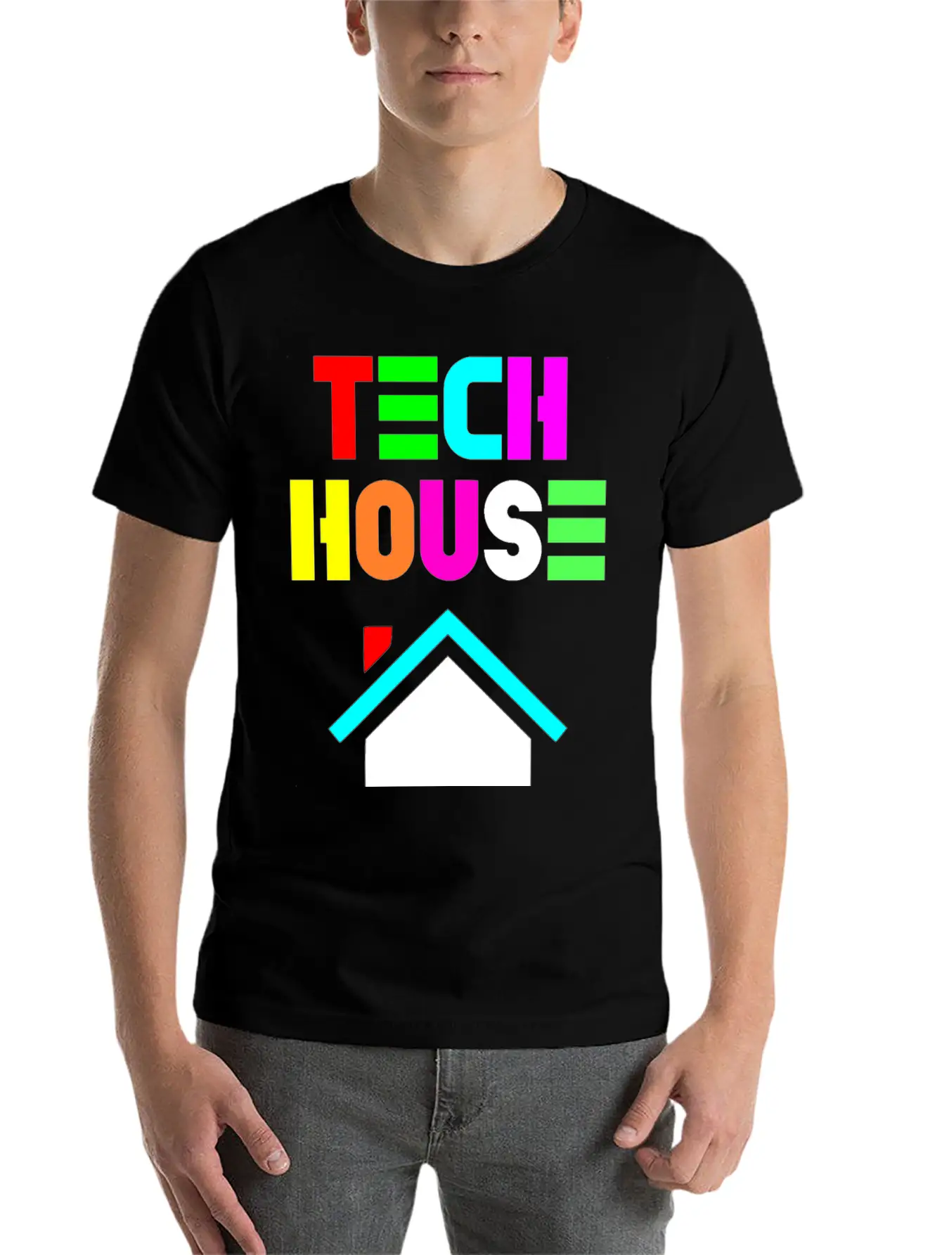 Tech House Essential Cotton Tee For Daily Outfits – Unisex Style