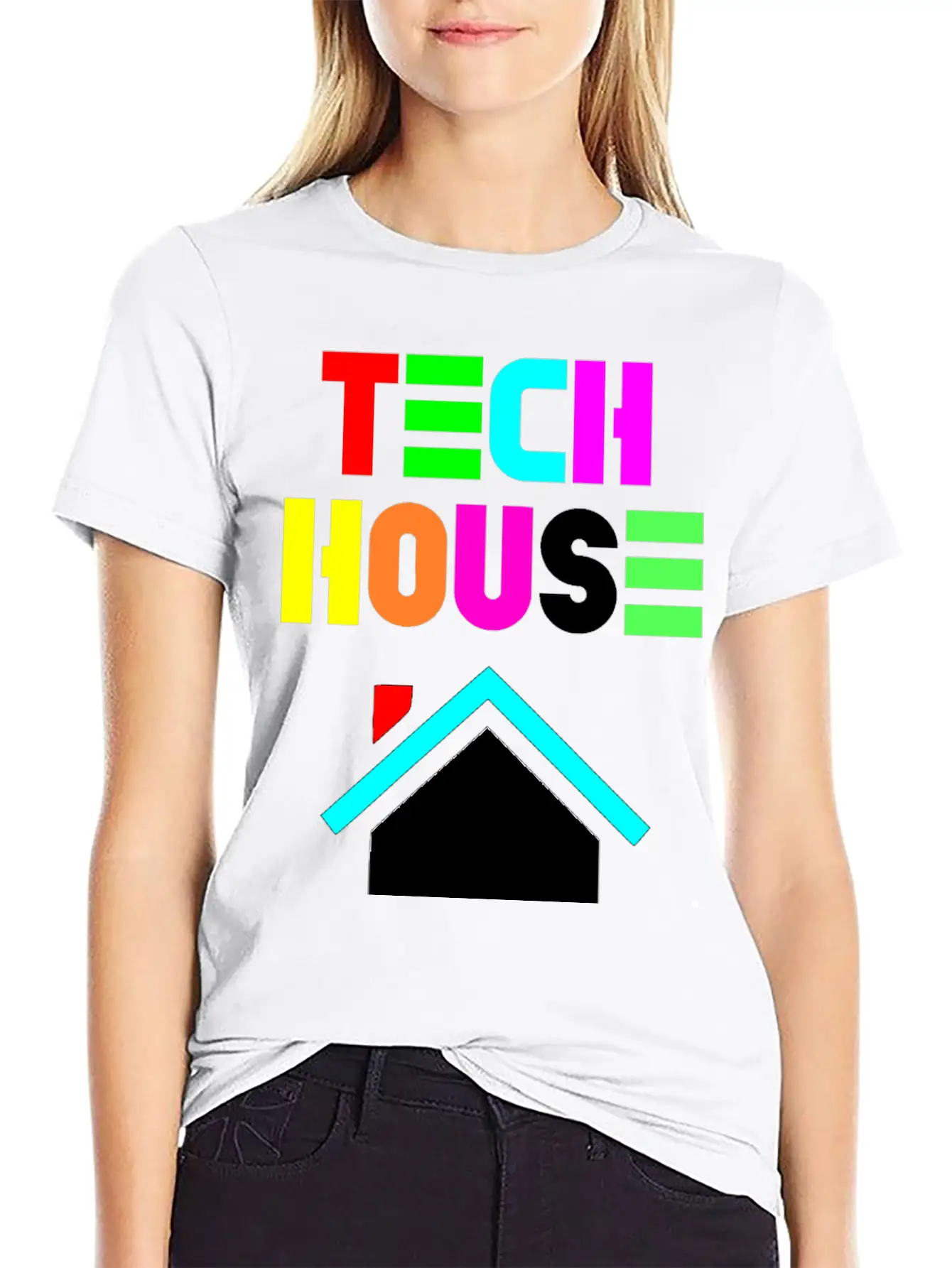 Tech House Essential Cotton Tee For Daily Outfits – Unisex Style