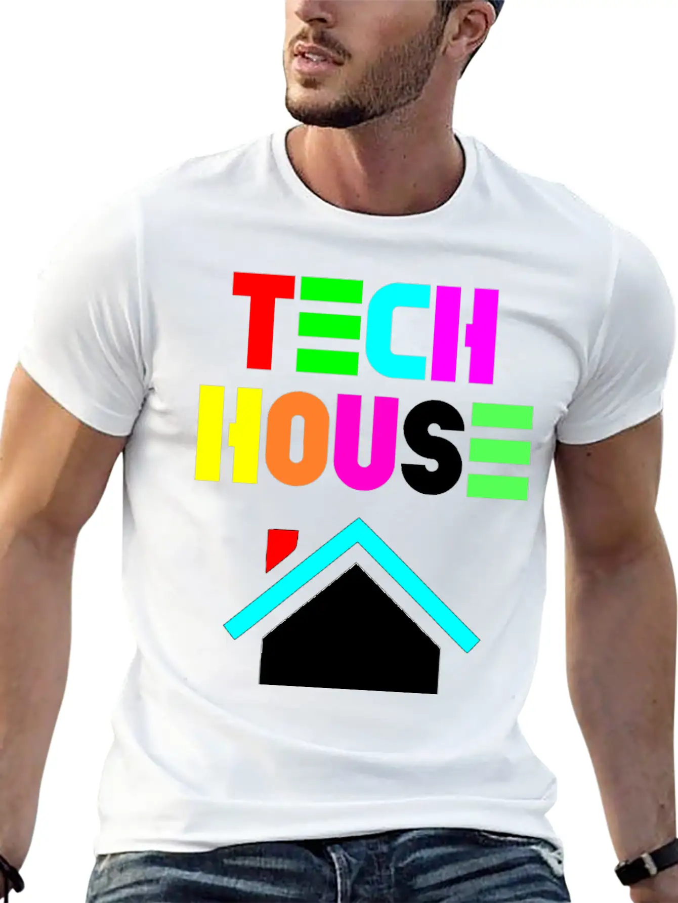 Tech House Essential Cotton Tee For Daily Outfits – Unisex Style