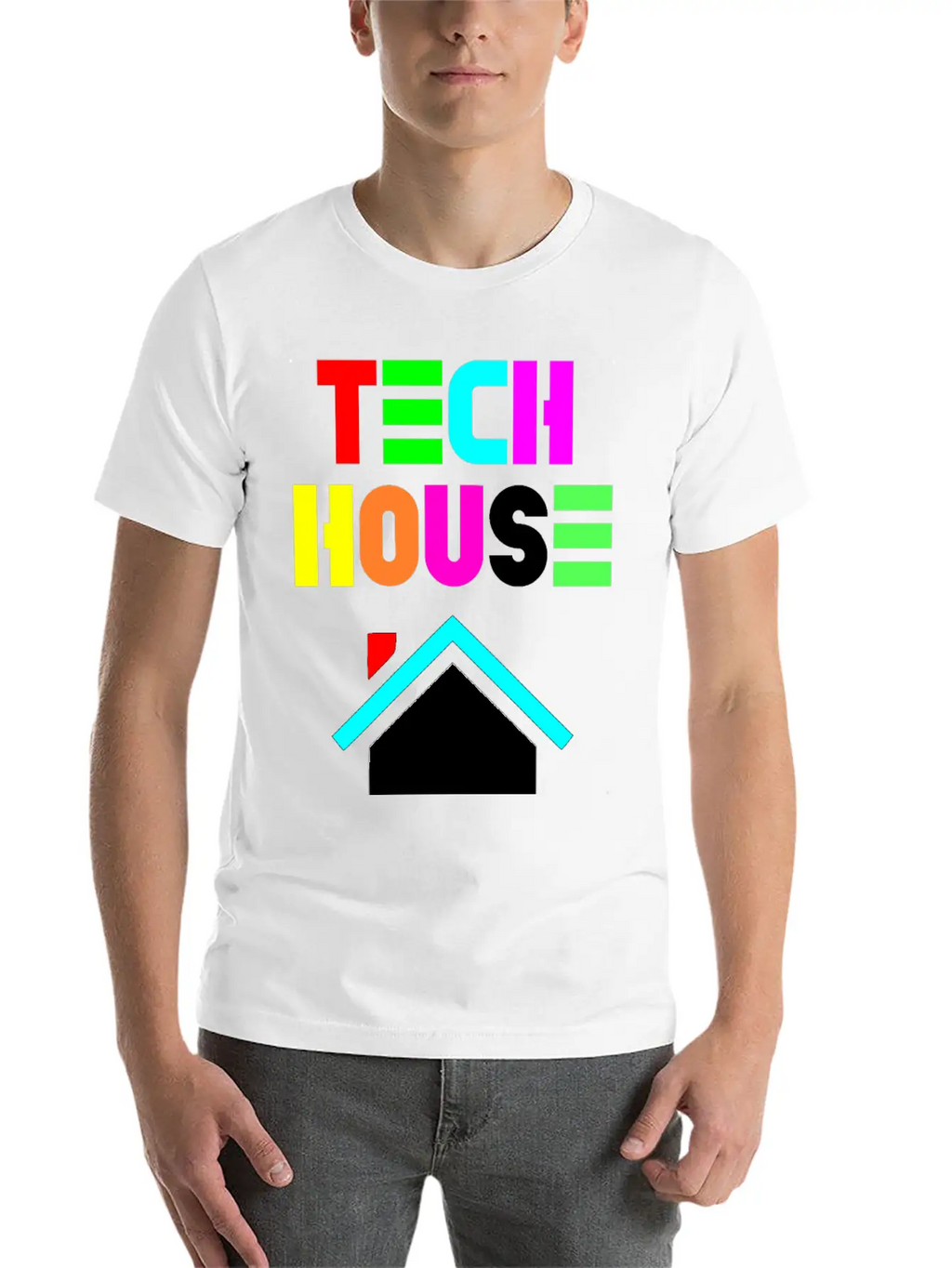 Tech House Essential Cotton Tee For Daily Outfits – Unisex Style