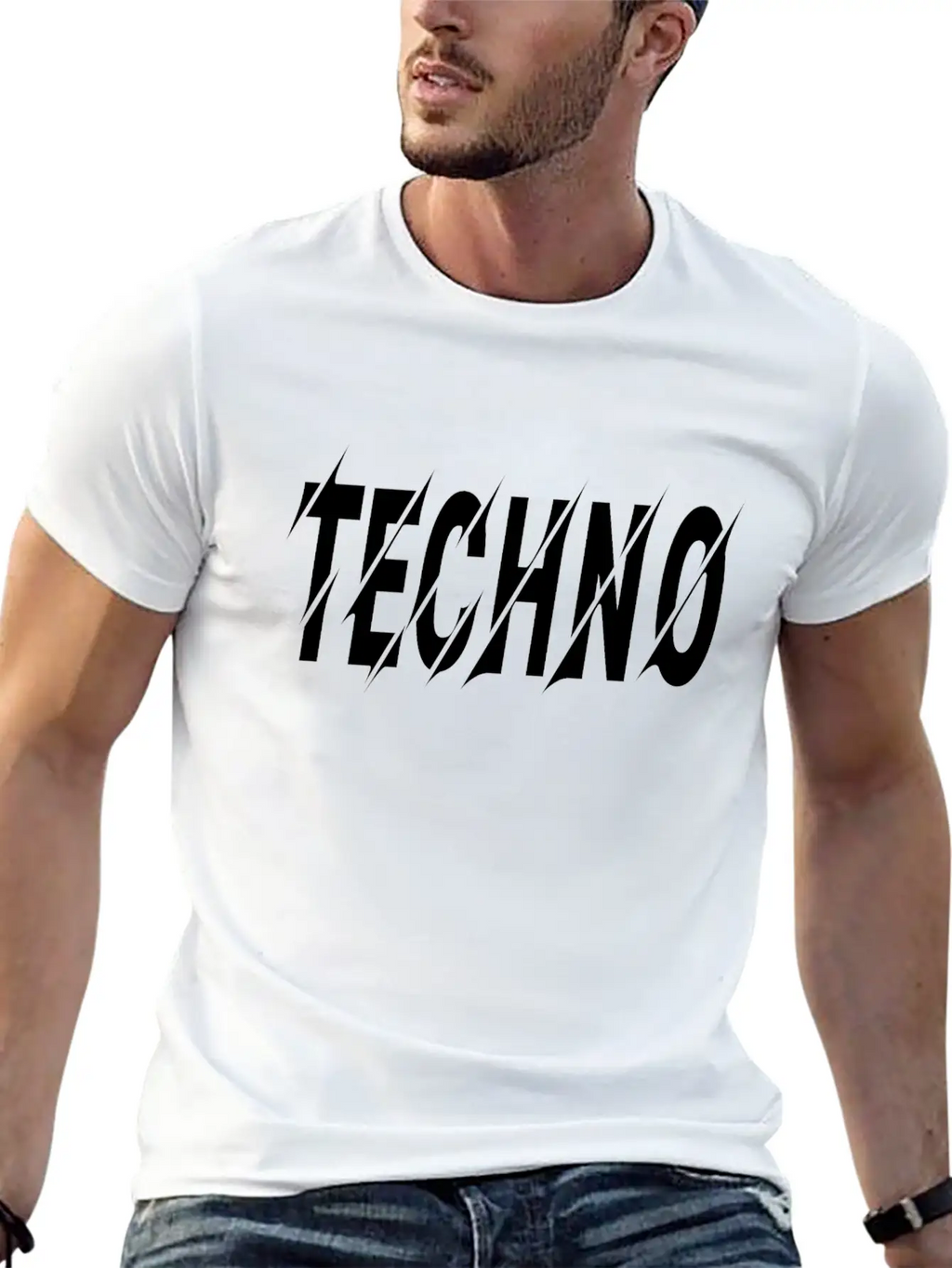 Techno Classic Cotton Tee – Unisex Comfort For Any Season