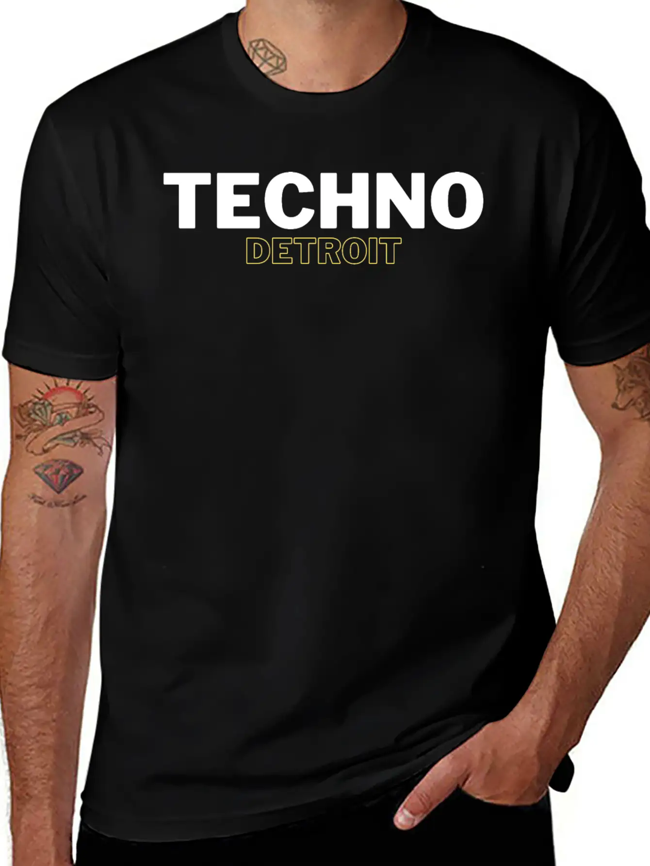 Techno Detroit Basic Graphic T-Shirt – Daily Comfort In Soft Cotton