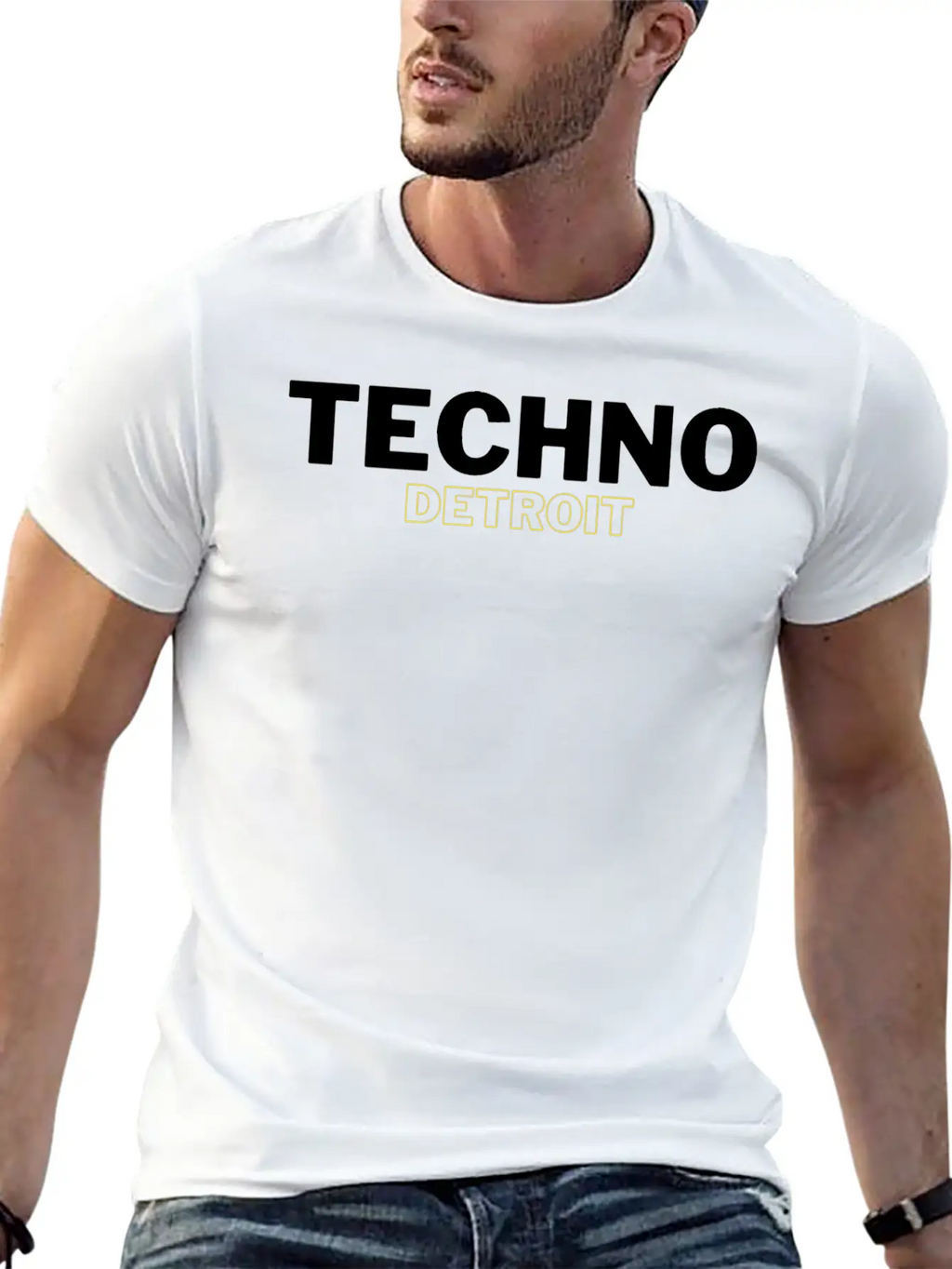 Techno Detroit Basic Graphic T-Shirt – Daily Comfort In Soft Cotton