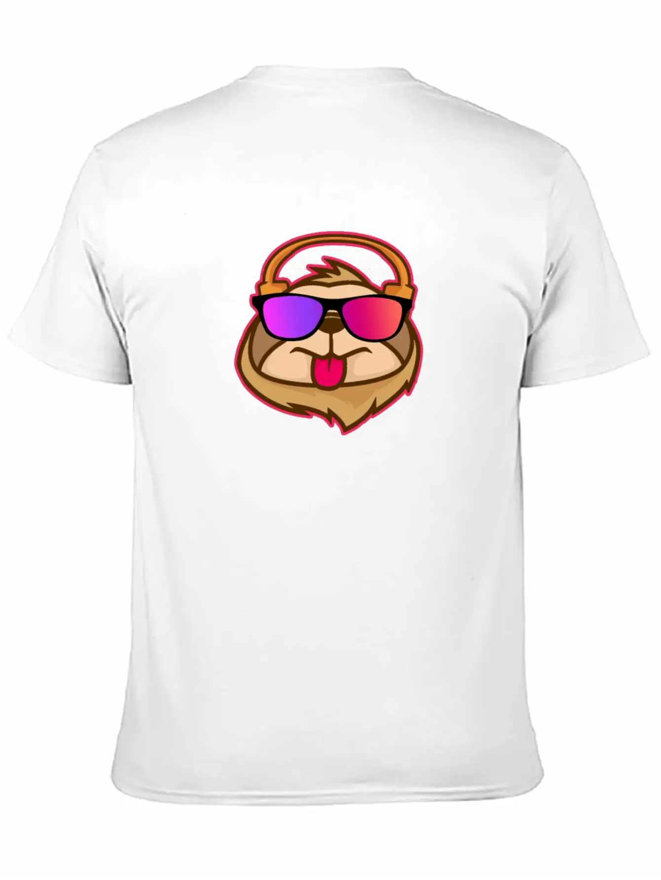 Techno House Funny DJ Sloth Glasses Gift Classic Cotton Tee – Unisex Comfort For Any Season