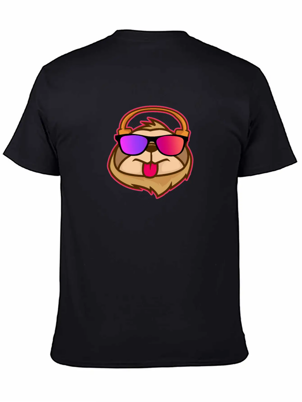 Techno House Funny DJ Sloth Glasses Gift Classic Cotton Tee – Unisex Comfort For Any Season