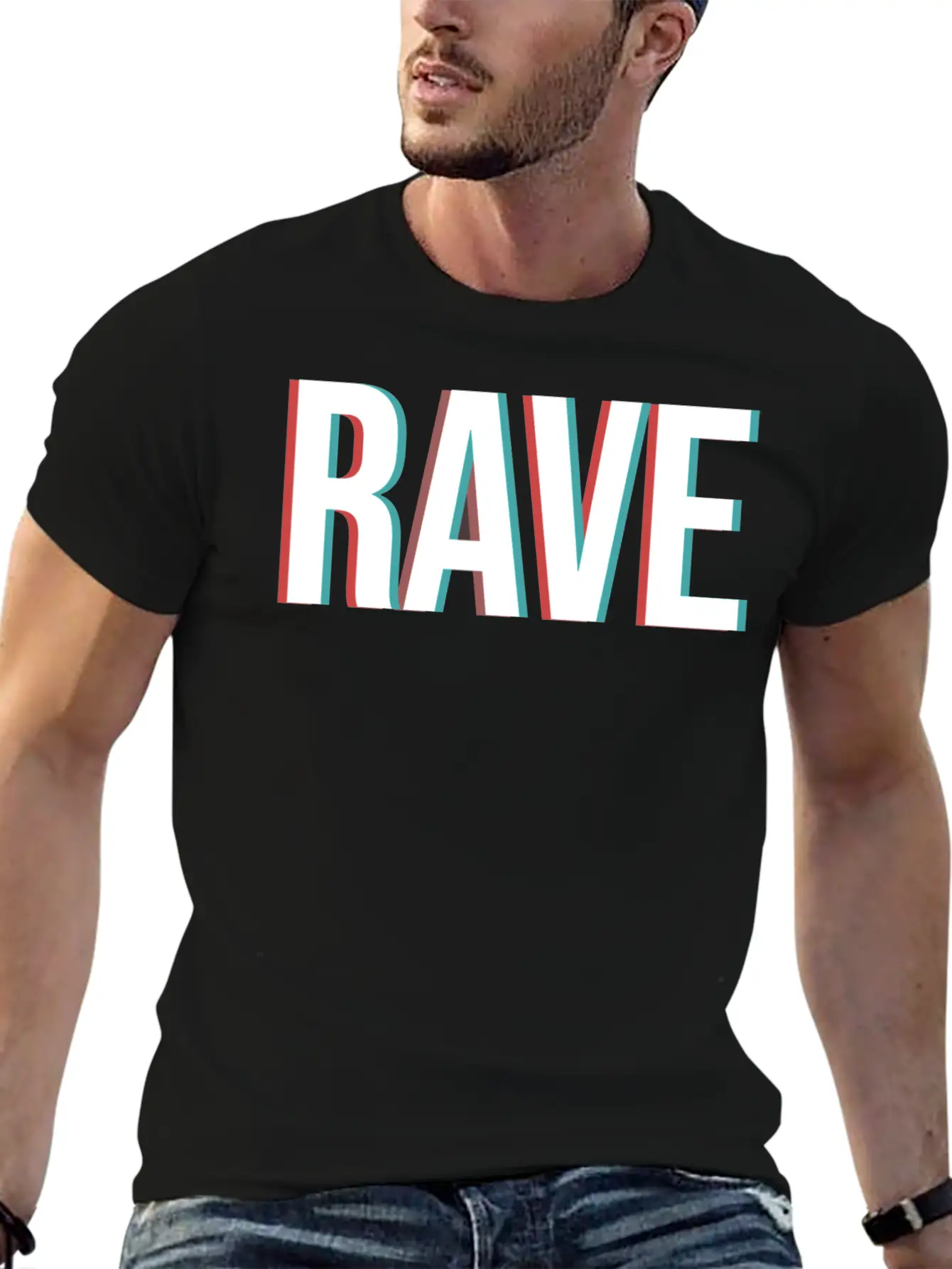 Techno Rave Raver Bass Festival Music EDM Gift Breathable Graphic T-Shirt – Perfect For Casual Days