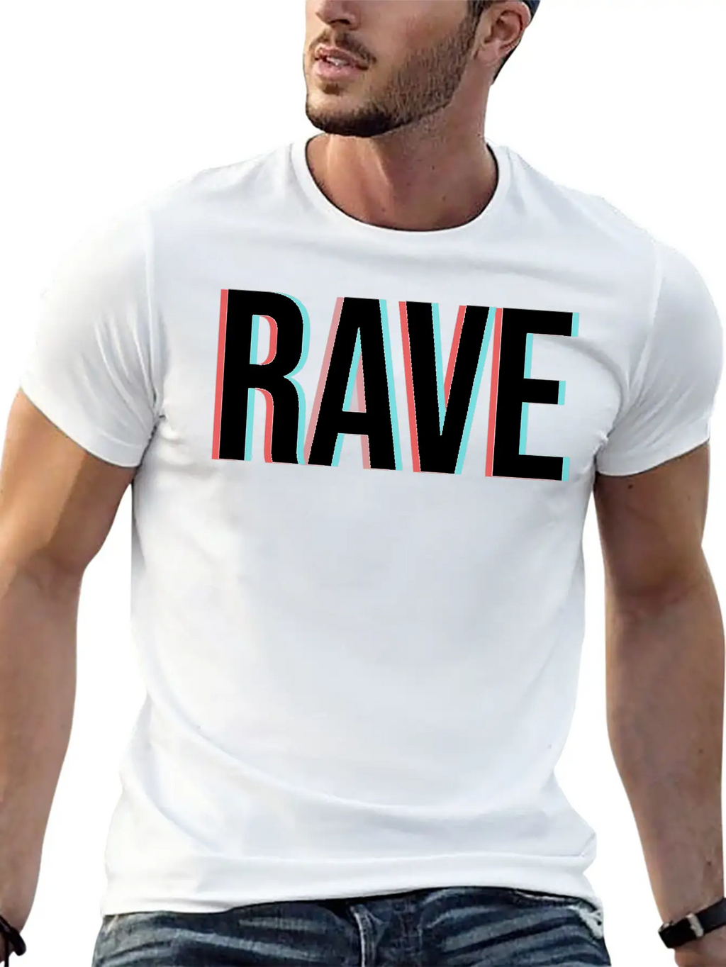 Techno Rave Raver Bass Festival Music EDM Gift Breathable Graphic T-Shirt – Perfect For Casual Days