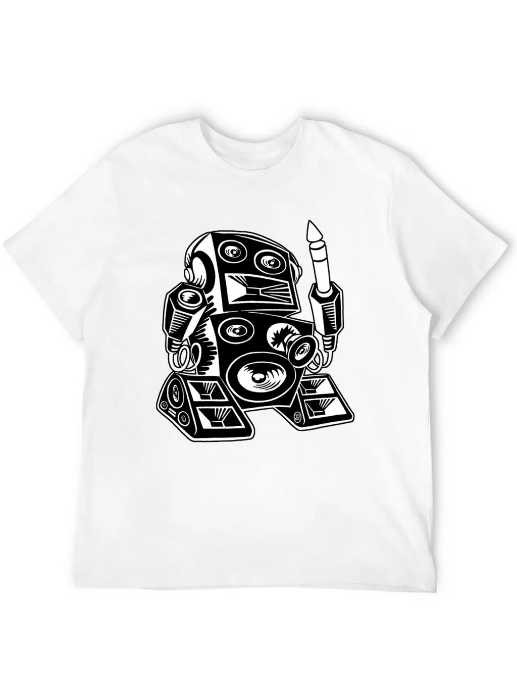 Techno Robot I Relaxed Everyday Tee – Lightweight And Durable Cotton