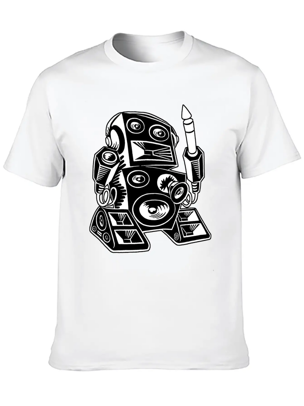 Techno Robot I Relaxed Everyday Tee – Lightweight And Durable Cotton