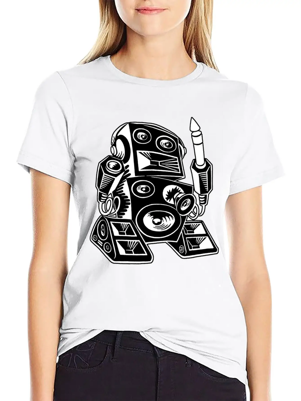 Techno Robot I Relaxed Everyday Tee – Lightweight And Durable Cotton