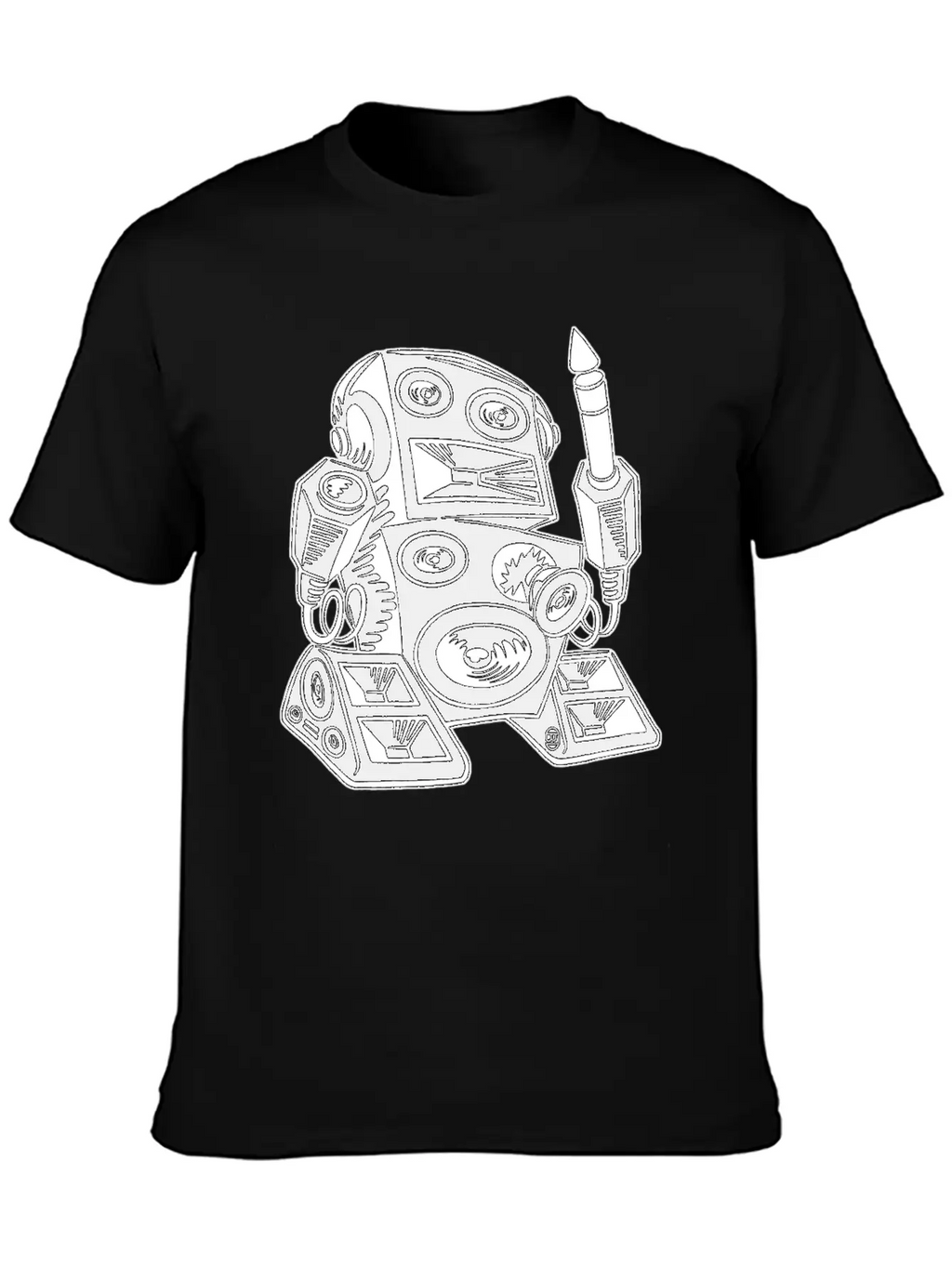 Techno Robot I Relaxed Everyday Tee – Lightweight And Durable Cotton
