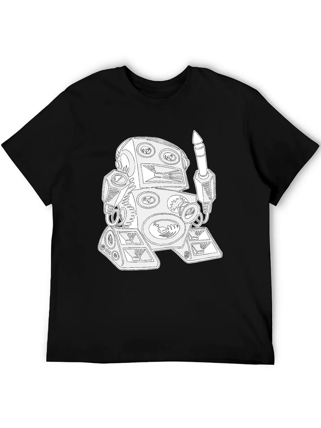 Techno Robot I Relaxed Everyday Tee – Lightweight And Durable Cotton