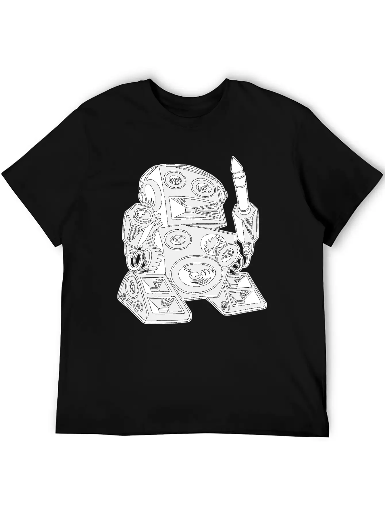 Techno Robot I Relaxed Everyday Tee – Lightweight And Durable Cotton