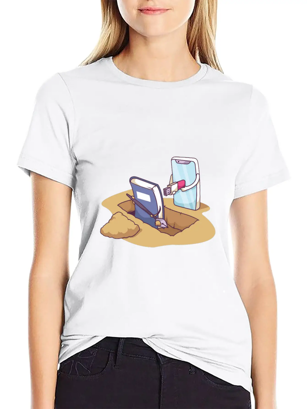 Technology Death By Distruption Breathable Soft Cotton T-Shirt – Timeless Casual Look