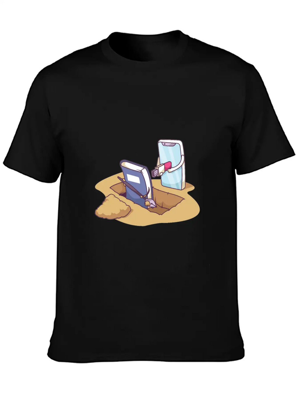 Technology Death By Distruption Breathable Soft Cotton T-Shirt – Timeless Casual Look