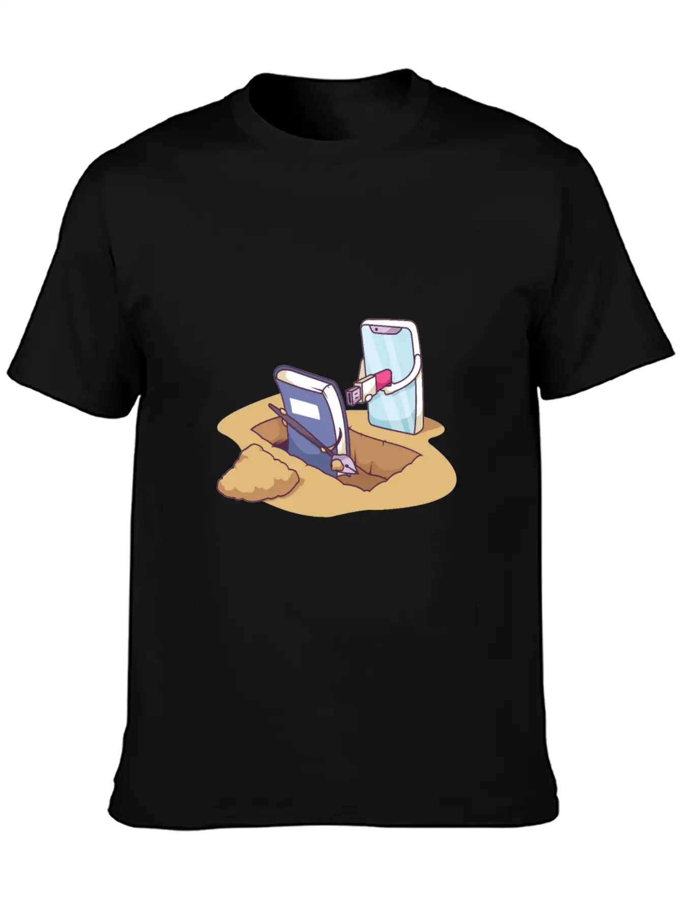 Technology Death By Distruption Breathable Soft Cotton T-Shirt – Timeless Casual Look