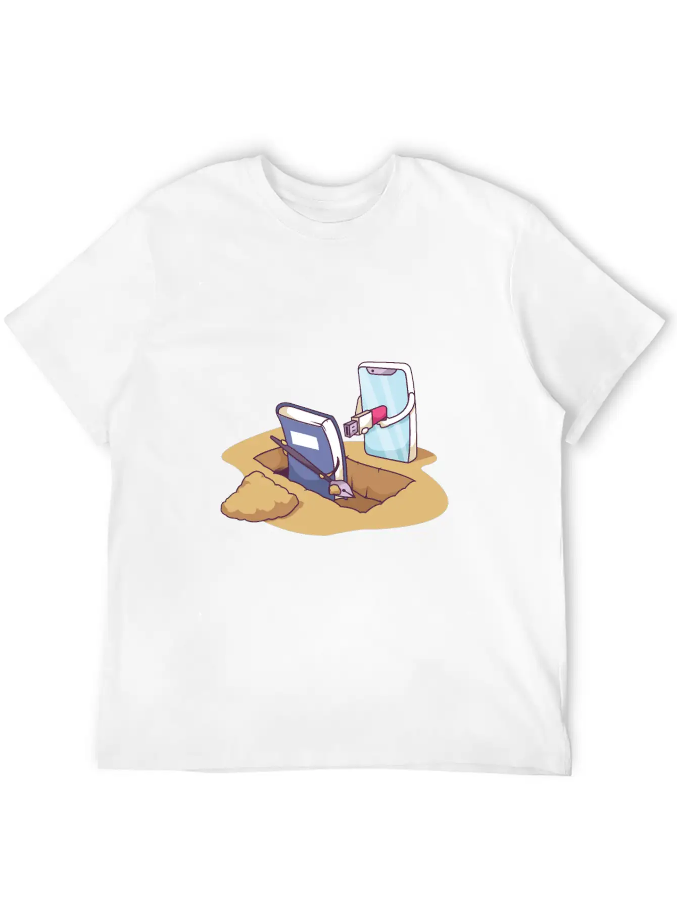 Technology Death By Distruption Breathable Soft Cotton T-Shirt – Timeless Casual Look