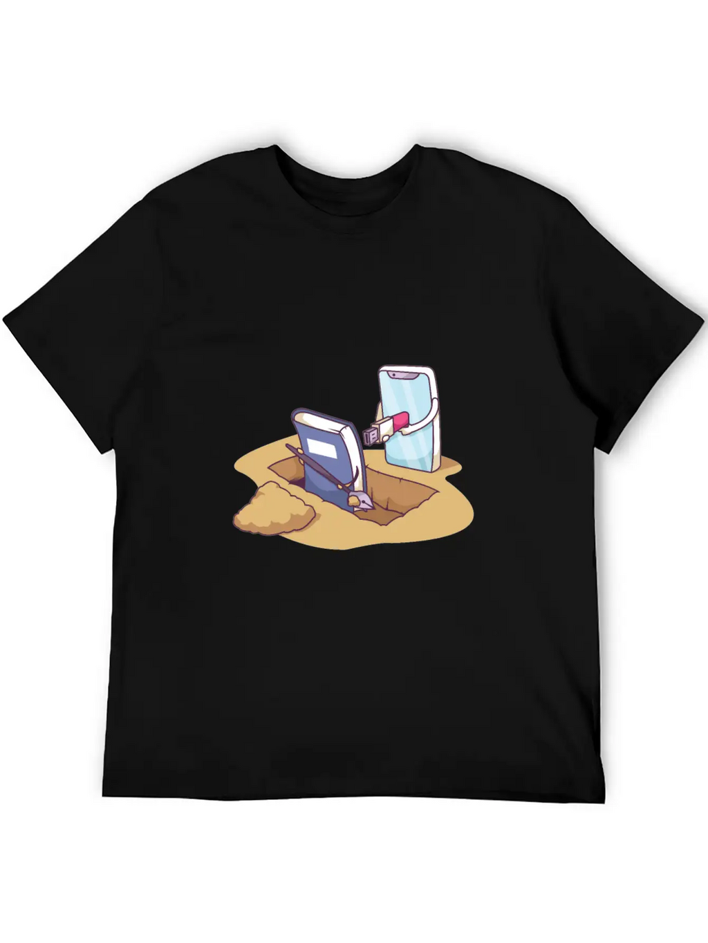 Technology Death By Distruption Breathable Soft Cotton T-Shirt – Timeless Casual Look
