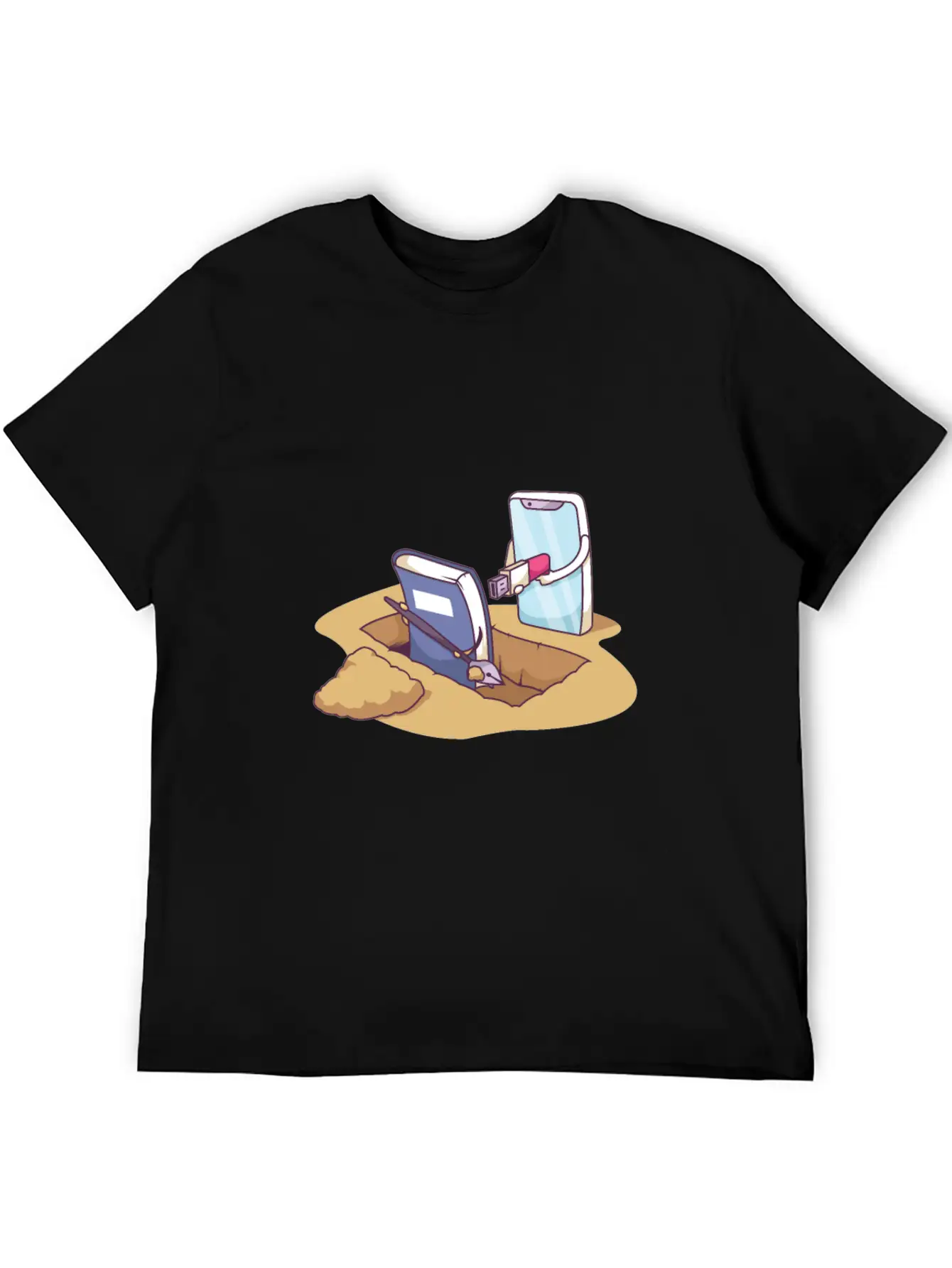 Technology Death By Distruption Breathable Soft Cotton T-Shirt – Timeless Casual Look