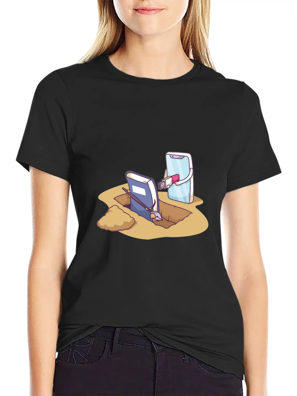 Technology Death By Distruption Breathable Soft Cotton T-Shirt – Timeless Casual Look