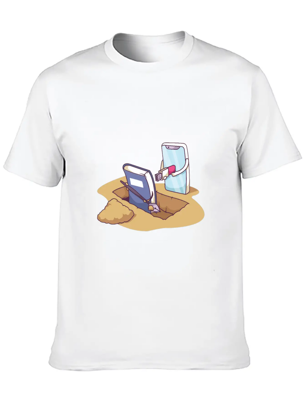 Technology Death By Distruption Breathable Soft Cotton T-Shirt – Timeless Casual Look