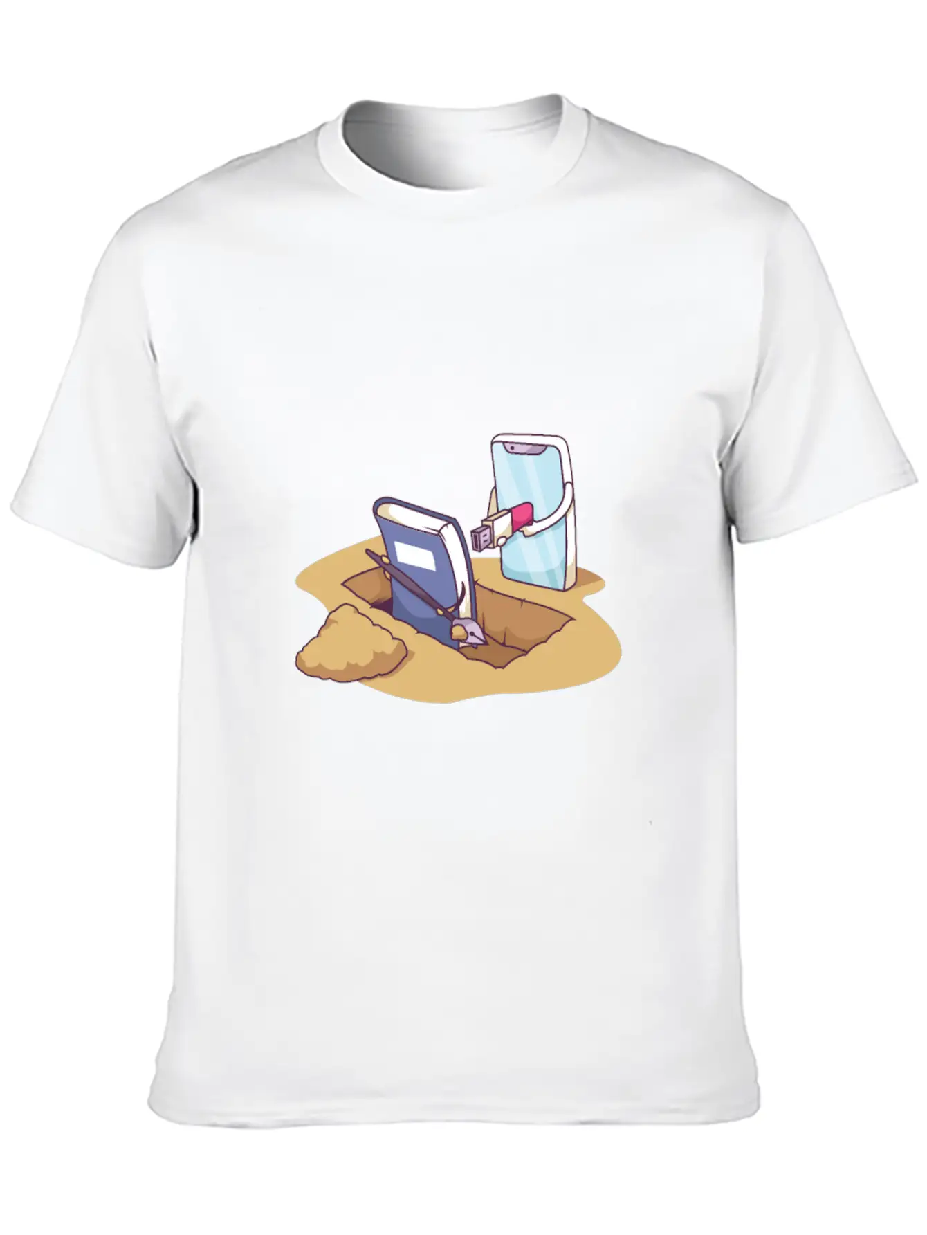 Technology Death By Distruption Breathable Soft Cotton T-Shirt – Timeless Casual Look