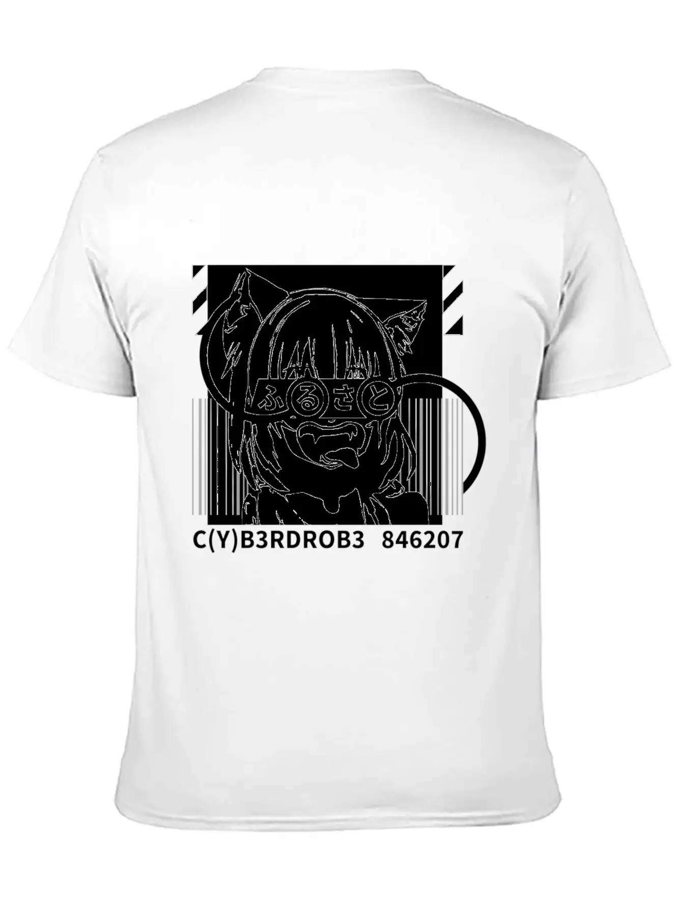 Techwear Japanese Anime Bite Down Timeless Short Sleeve Tee – Comfy And Minimalist Design