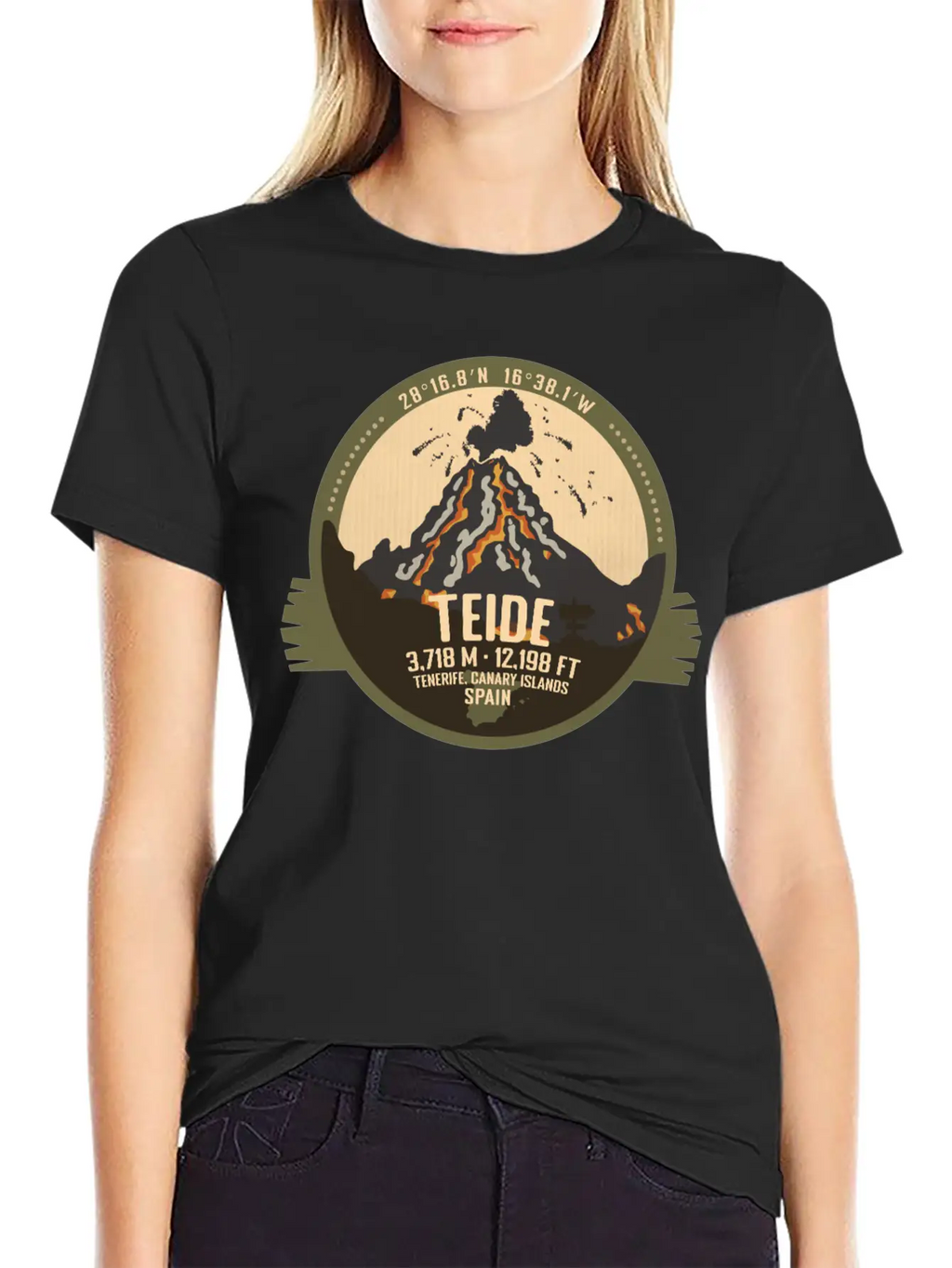 Teide Volcano Tenerife, Canary Islands, Spain Timeless Short Sleeve Tee – Comfy And Minimalist Design