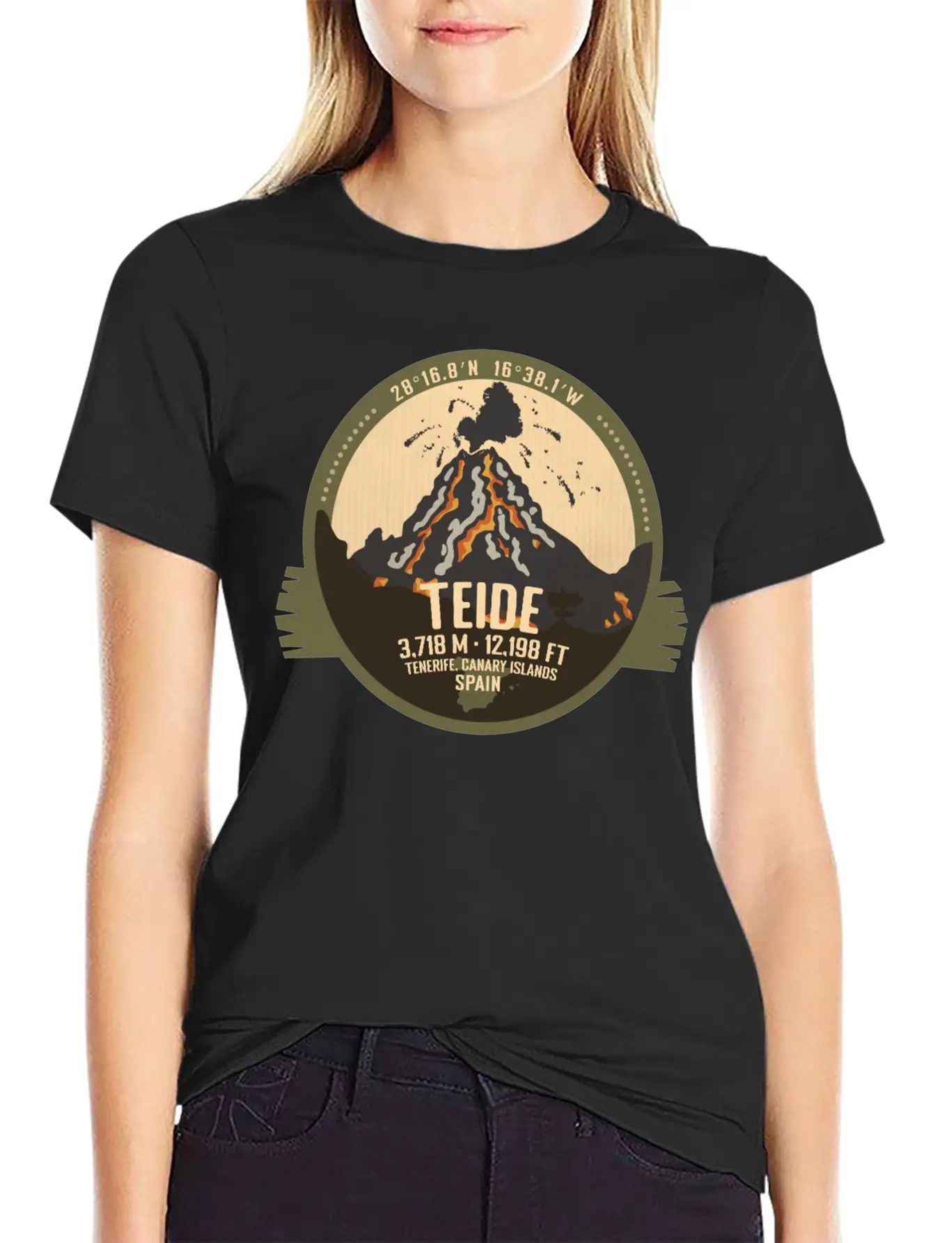 Teide Volcano Tenerife, Canary Islands, Spain Timeless Short Sleeve Tee – Comfy And Minimalist Design