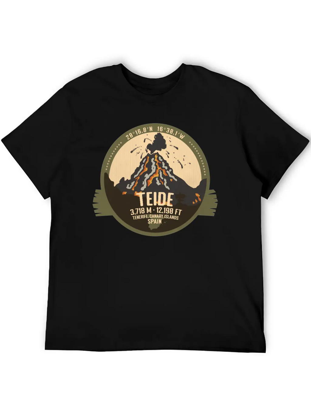 Teide Volcano Tenerife, Canary Islands, Spain Timeless Short Sleeve Tee – Comfy And Minimalist Design