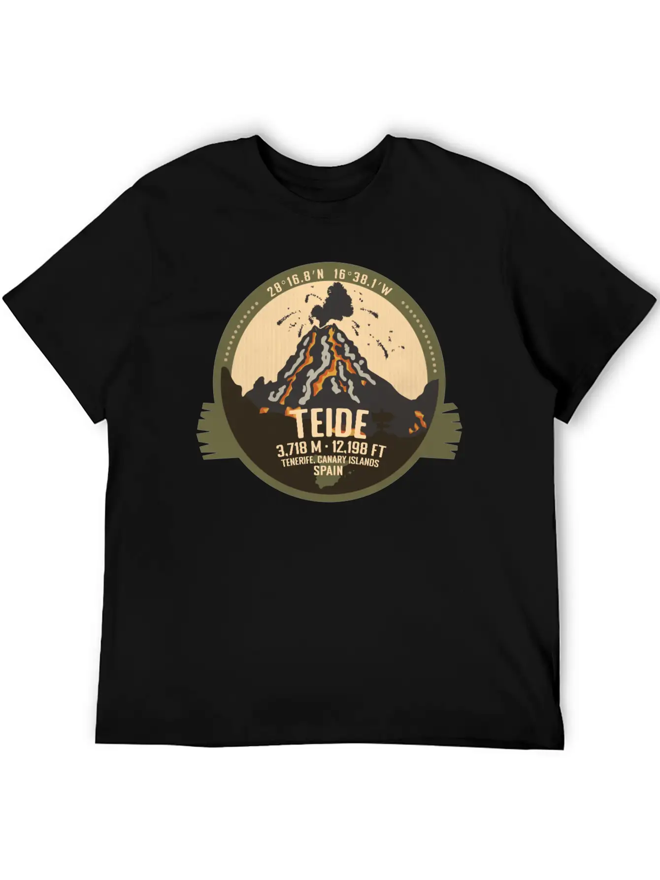Teide Volcano Tenerife, Canary Islands, Spain Timeless Short Sleeve Tee – Comfy And Minimalist Design