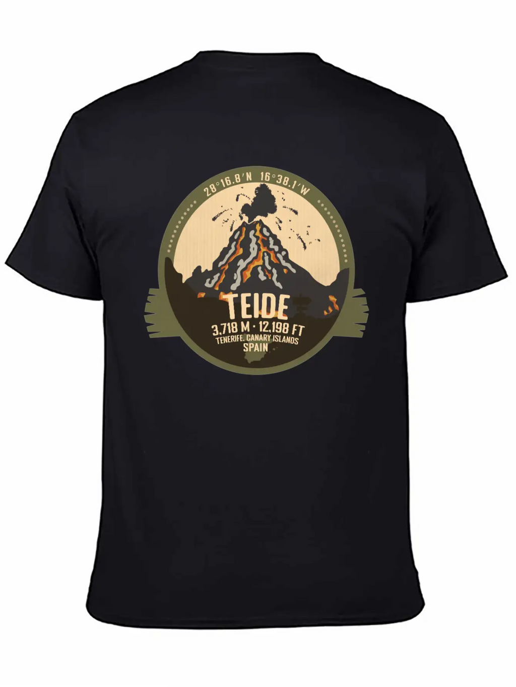 Teide Volcano Tenerife, Canary Islands, Spain Timeless Short Sleeve Tee – Comfy And Minimalist Design