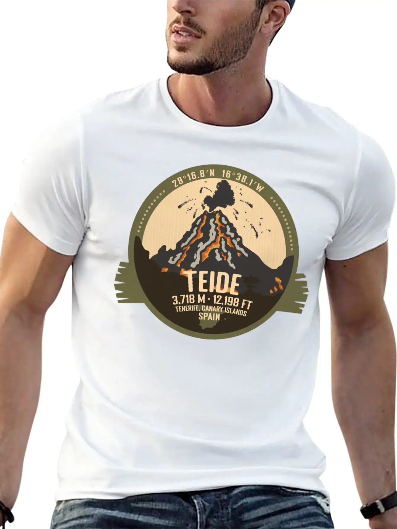 Teide Volcano Tenerife, Canary Islands, Spain Timeless Short Sleeve Tee – Comfy And Minimalist Design