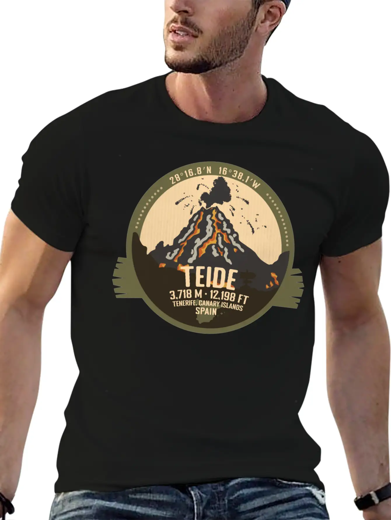 Teide Volcano Tenerife, Canary Islands, Spain Timeless Short Sleeve Tee – Comfy And Minimalist Design