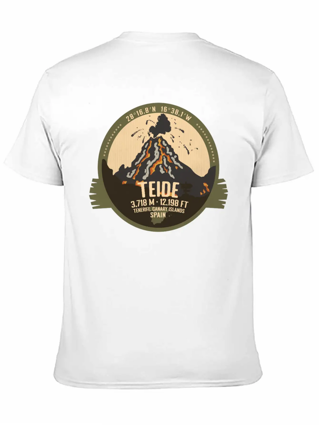 Teide Volcano Tenerife, Canary Islands, Spain Timeless Short Sleeve Tee – Comfy And Minimalist Design