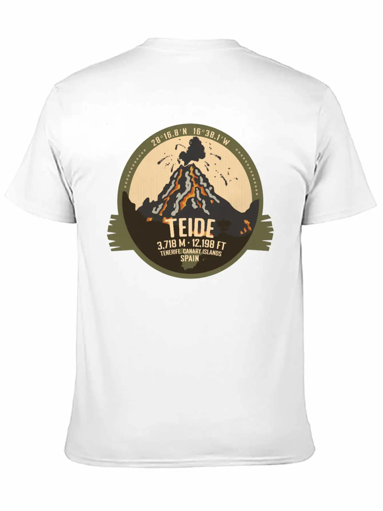 Teide Volcano Tenerife, Canary Islands, Spain Timeless Short Sleeve Tee – Comfy And Minimalist Design