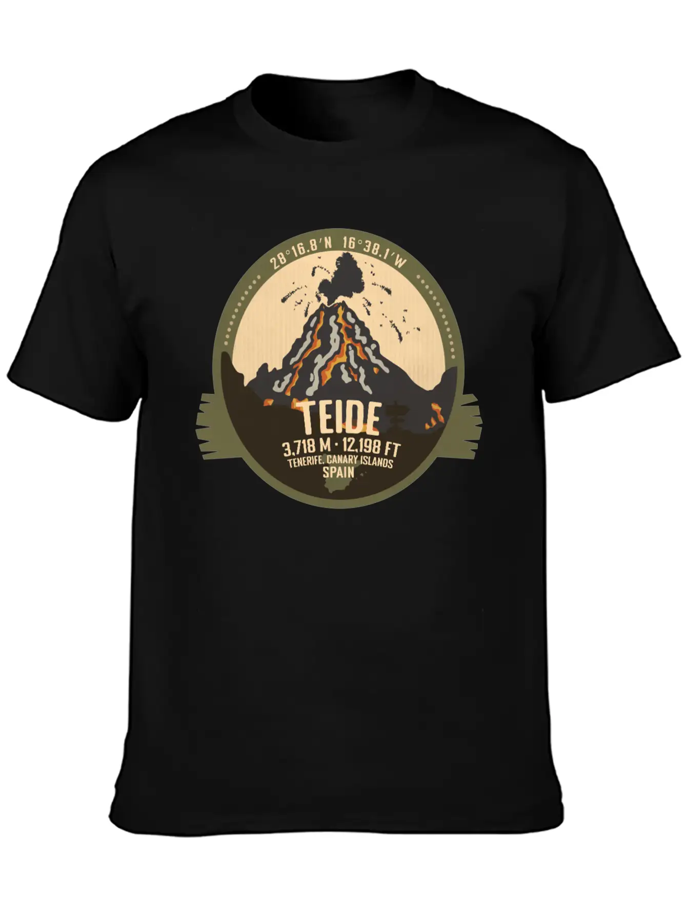 Teide Volcano Tenerife, Canary Islands, Spain Timeless Short Sleeve Tee – Comfy And Minimalist Design