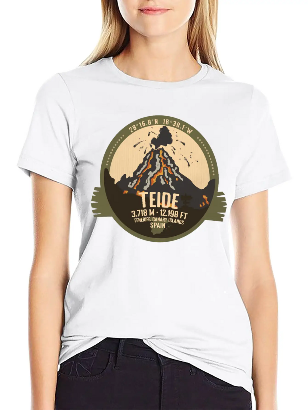 Teide Volcano Tenerife, Canary Islands, Spain Timeless Short Sleeve Tee – Comfy And Minimalist Design