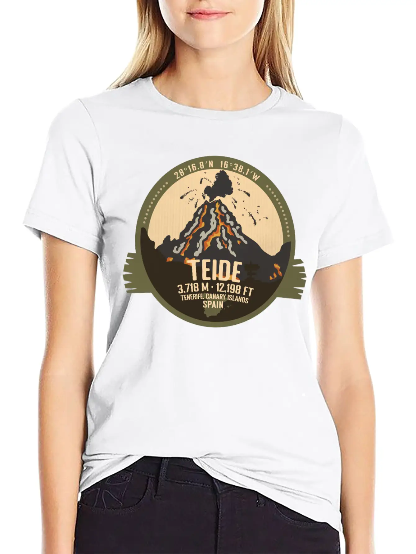 Teide Volcano Tenerife, Canary Islands, Spain Timeless Short Sleeve Tee – Comfy And Minimalist Design
