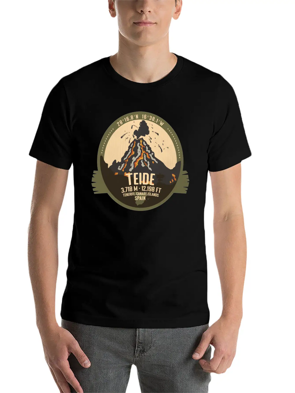 Teide Volcano Tenerife, Canary Islands, Spain Timeless Short Sleeve Tee – Comfy And Minimalist Design