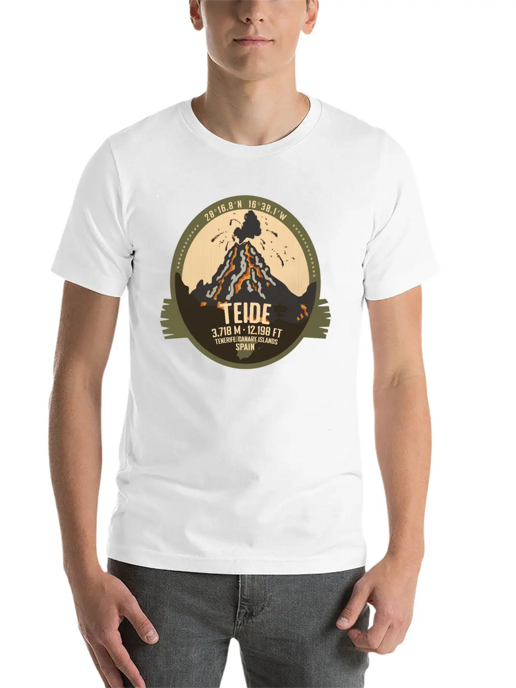Teide Volcano Tenerife, Canary Islands, Spain Timeless Short Sleeve Tee – Comfy And Minimalist Design