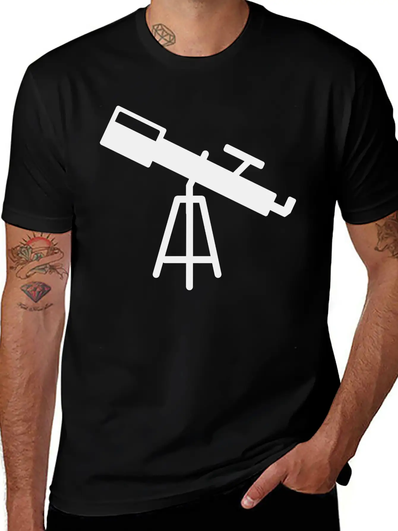 Telescope Astronomy Star Galaxy Space Meteor Gift Classic Cotton Tee – Unisex Comfort For Any Season