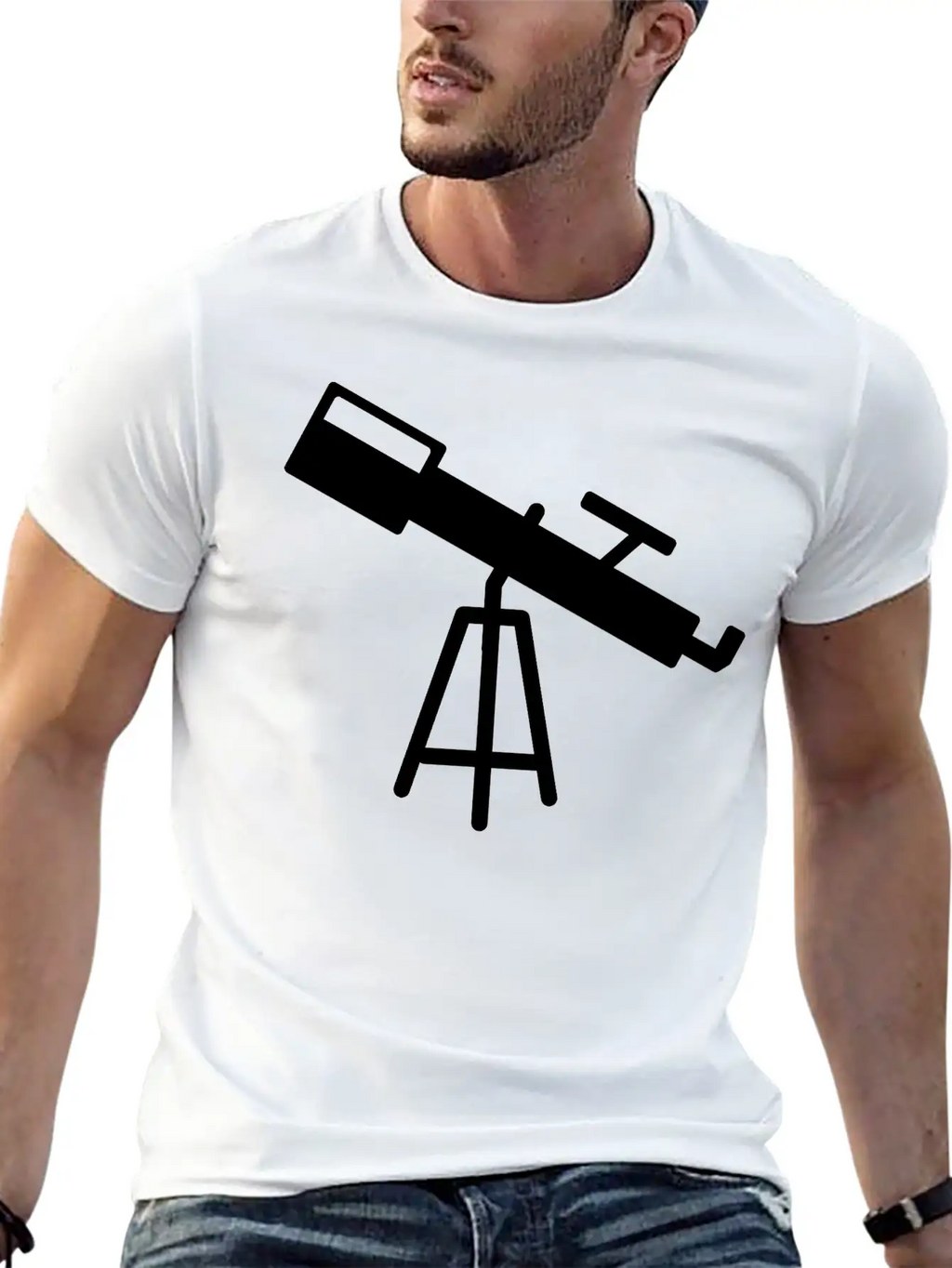Telescope Astronomy Star Galaxy Space Meteor Gift Classic Cotton Tee – Unisex Comfort For Any Season