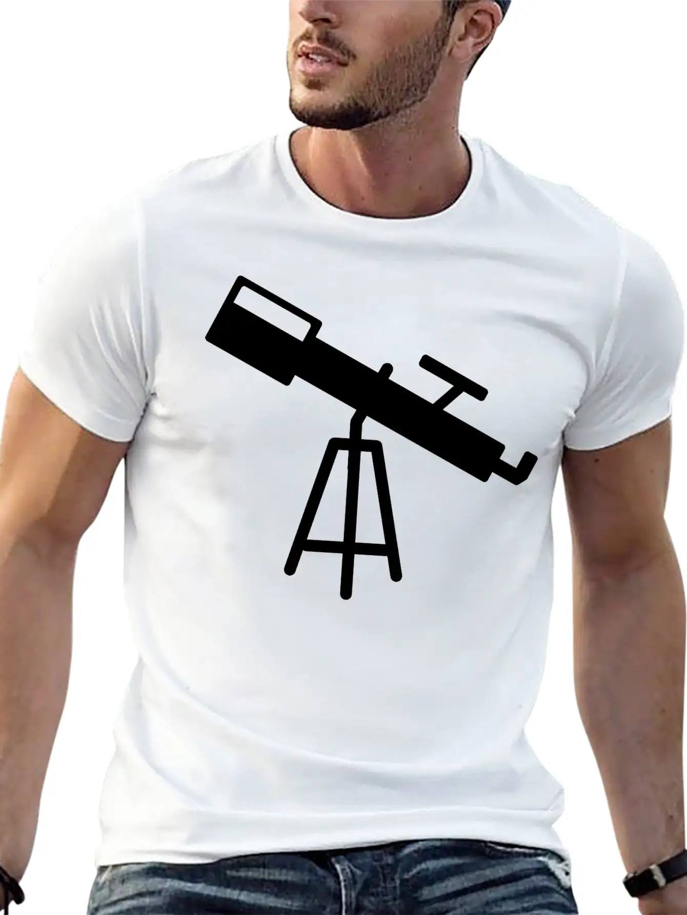 Telescope Astronomy Star Galaxy Space Meteor Gift Classic Cotton Tee – Unisex Comfort For Any Season