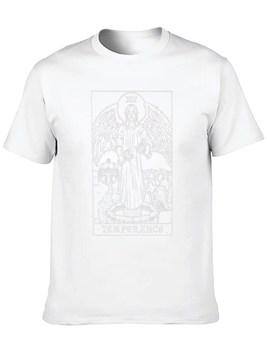 Temperance Terror Tarot Shadow Edition Breathable Graphic T-Shirt – Perfect For Casual Days