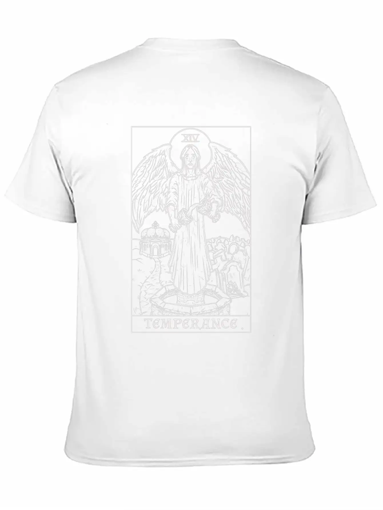 Temperance Terror Tarot Shadow Edition Breathable Graphic T-Shirt – Perfect For Casual Days