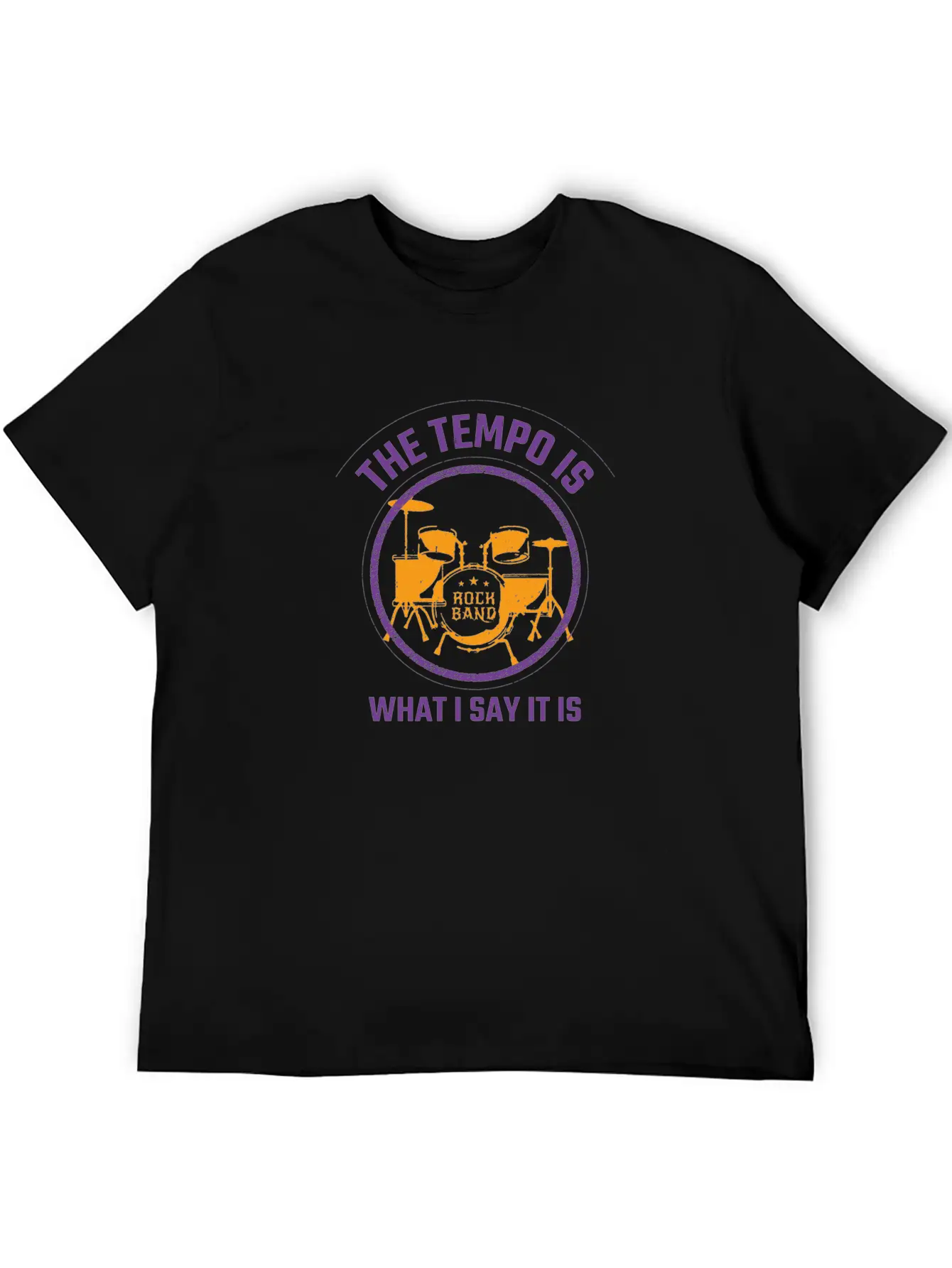 Tempo Drums Music Musician Gift Basic Graphic T-Shirt – Daily Comfort In Soft Cotton