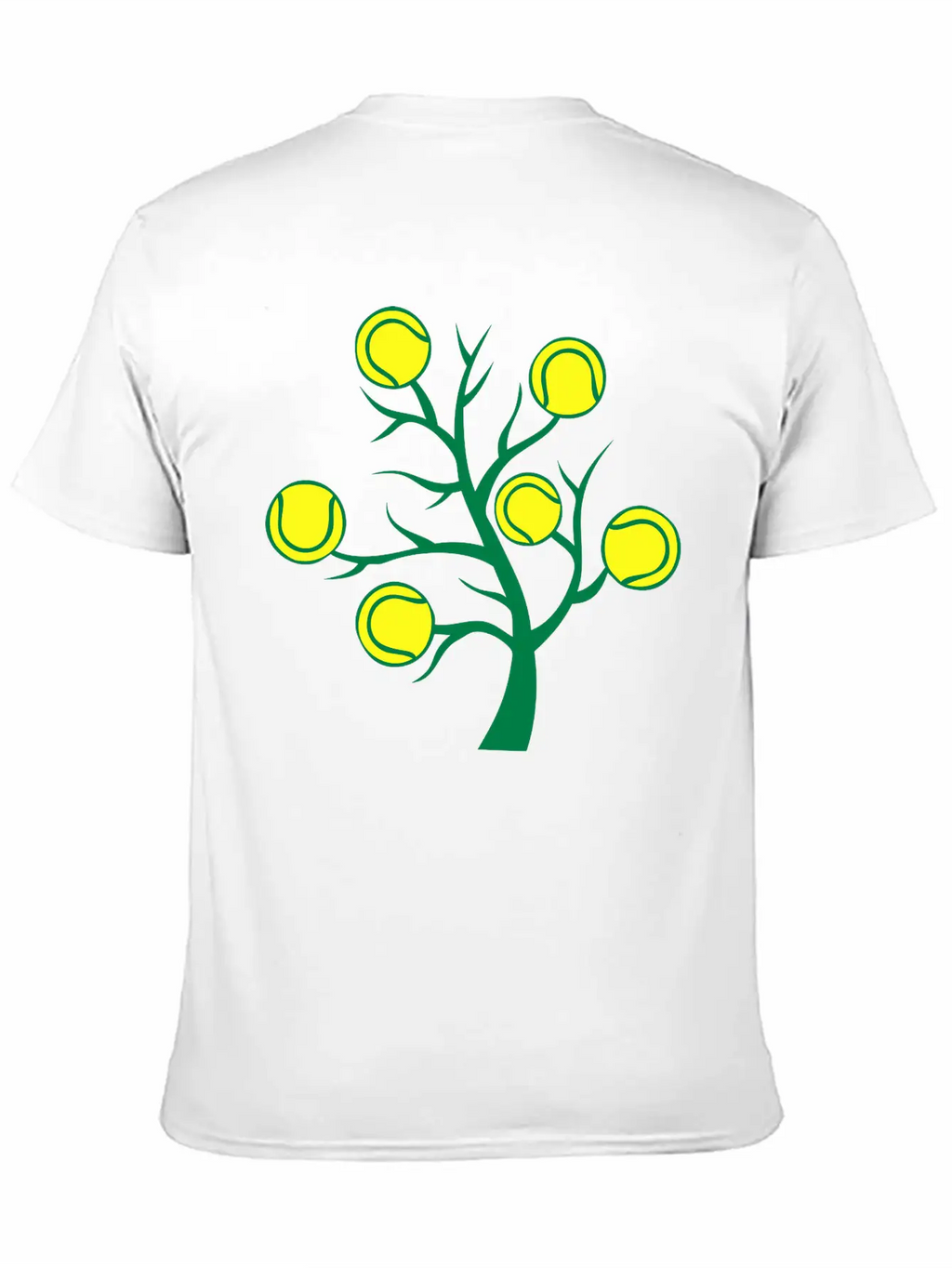 Tennis Ball Tree Branch Timeless Short Sleeve Tee – Comfy And Minimalist Design