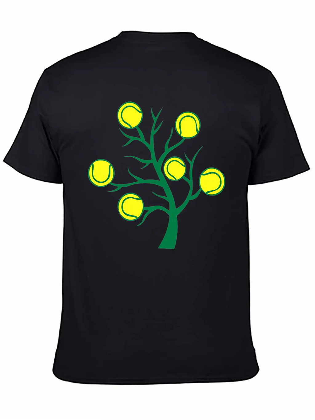 Tennis Ball Tree Branch Timeless Short Sleeve Tee – Comfy And Minimalist Design