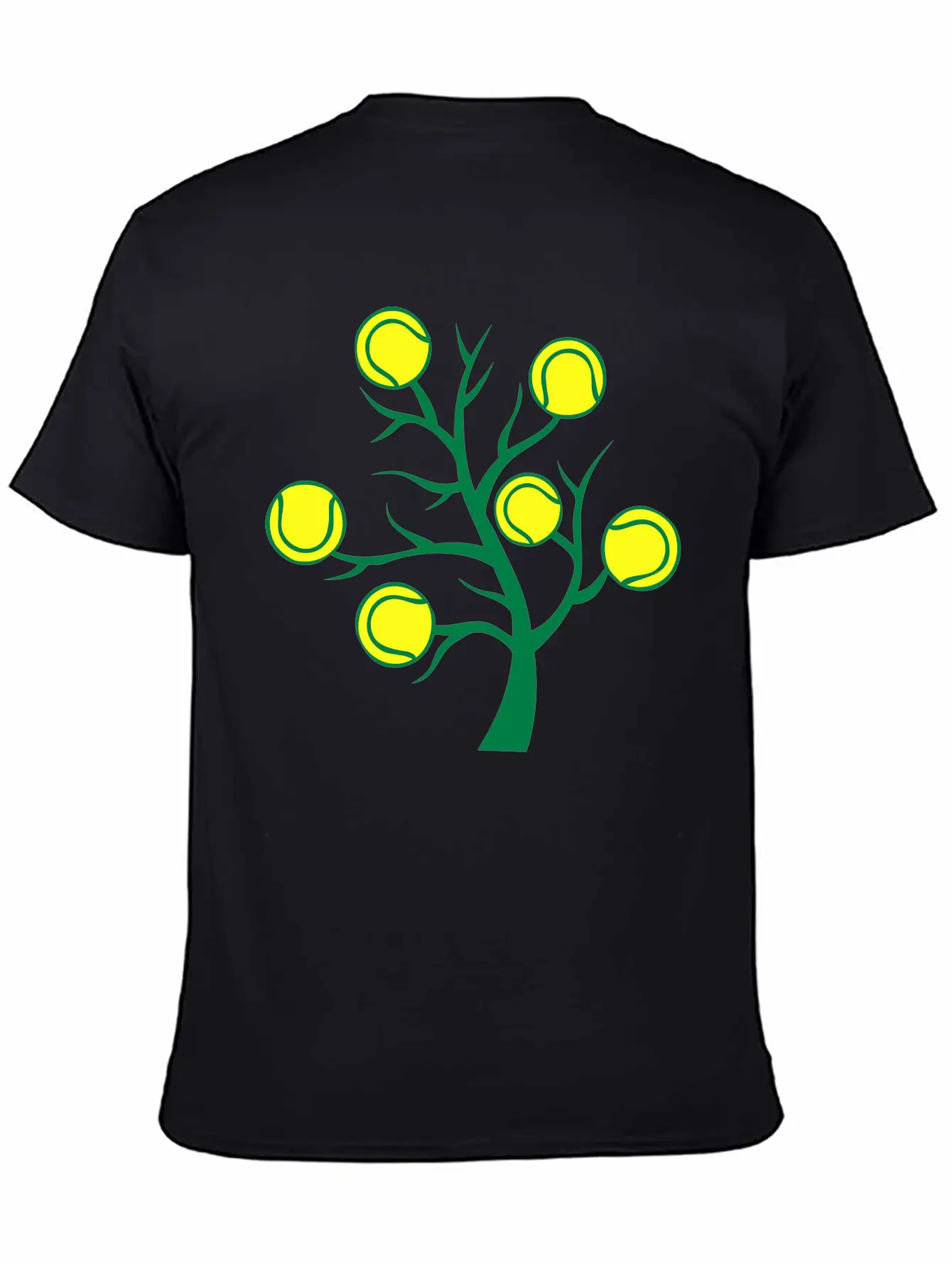Tennis Ball Tree Branch Timeless Short Sleeve Tee – Comfy And Minimalist Design